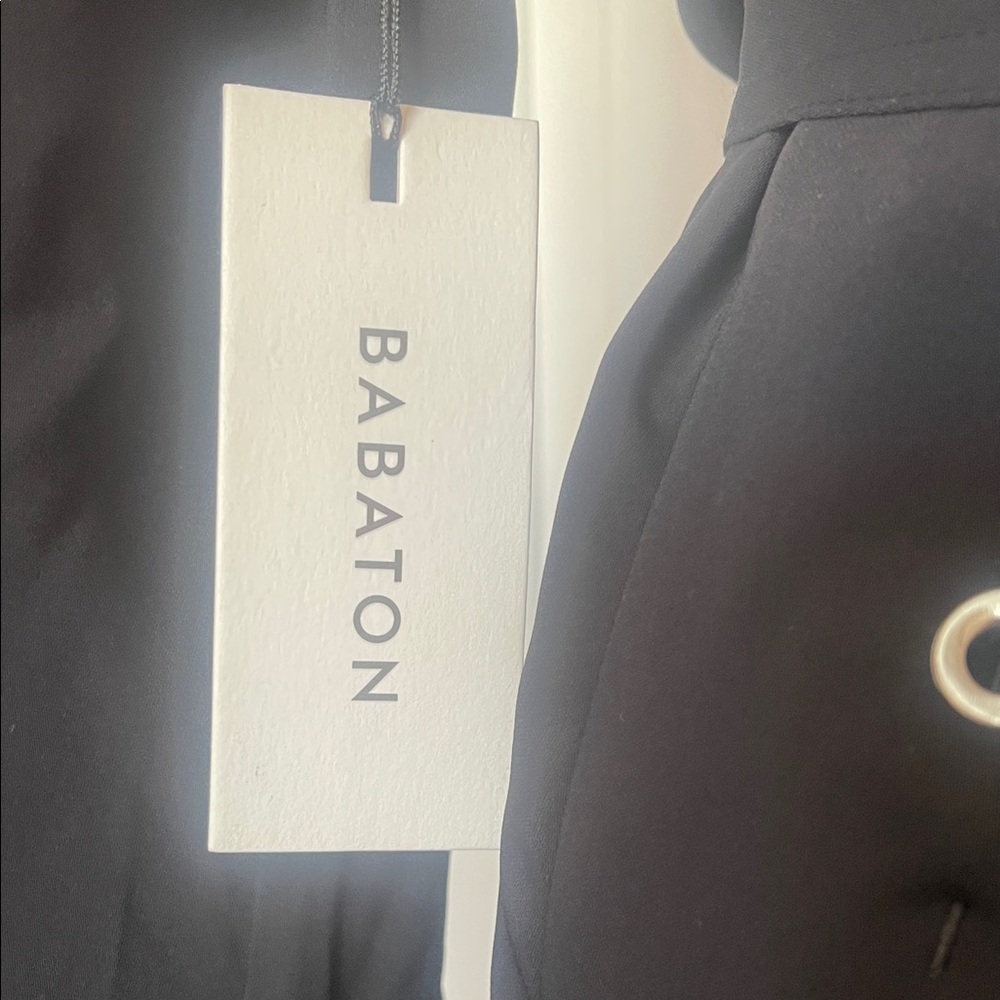 Babaton Black Long Open Front Duster Coat - Picture 5 of 16